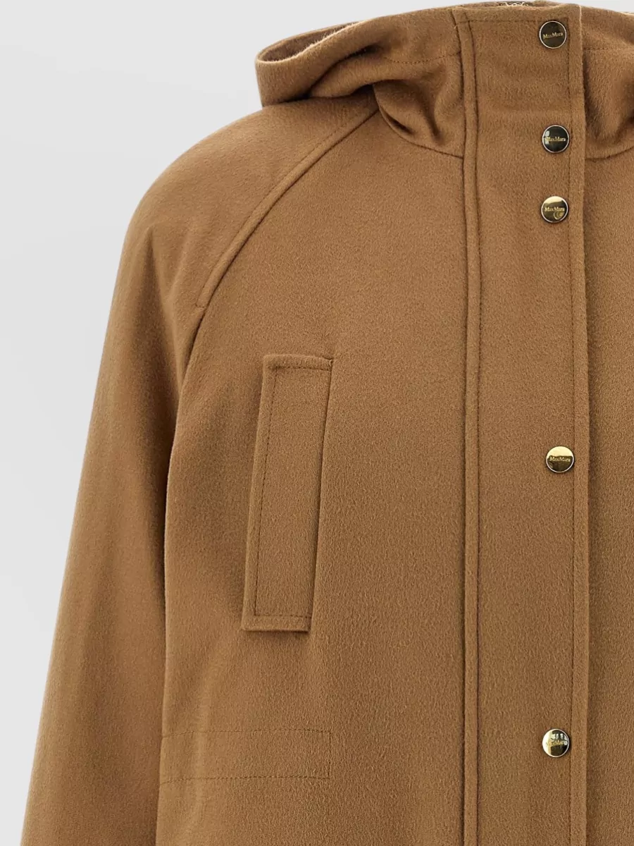 S Max Mara Quilted Hooded Long Parka Coat