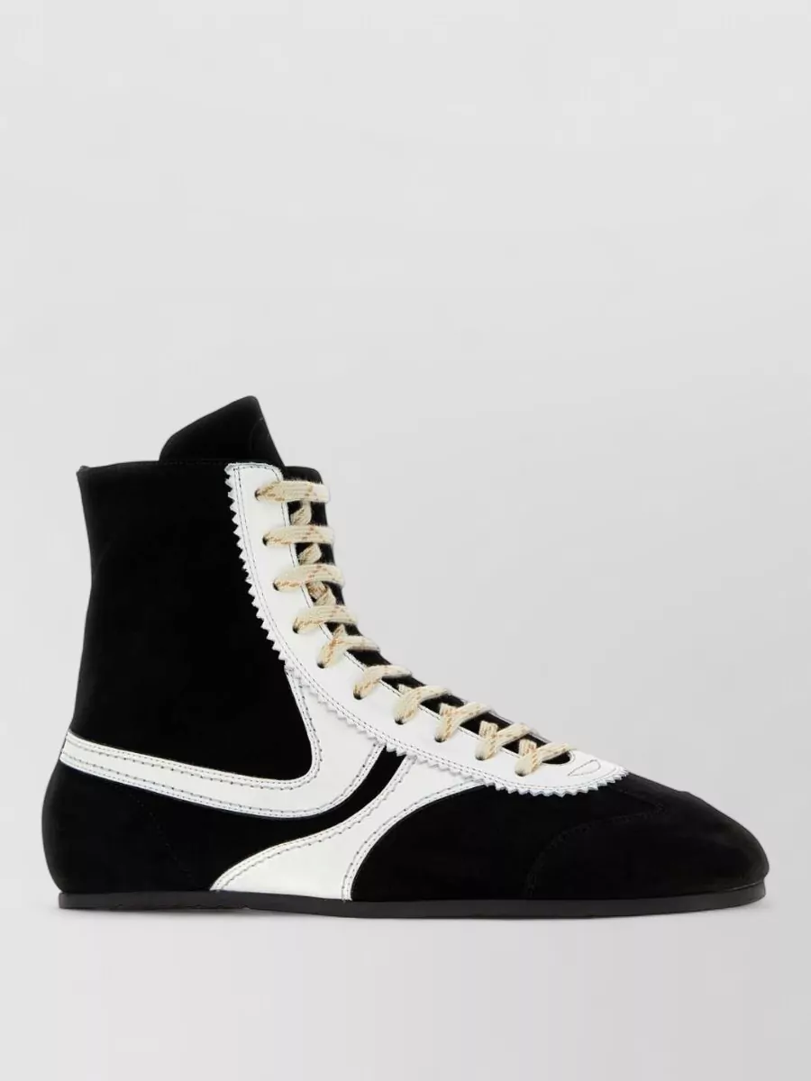 Dries Van Noten suede leather sneakers