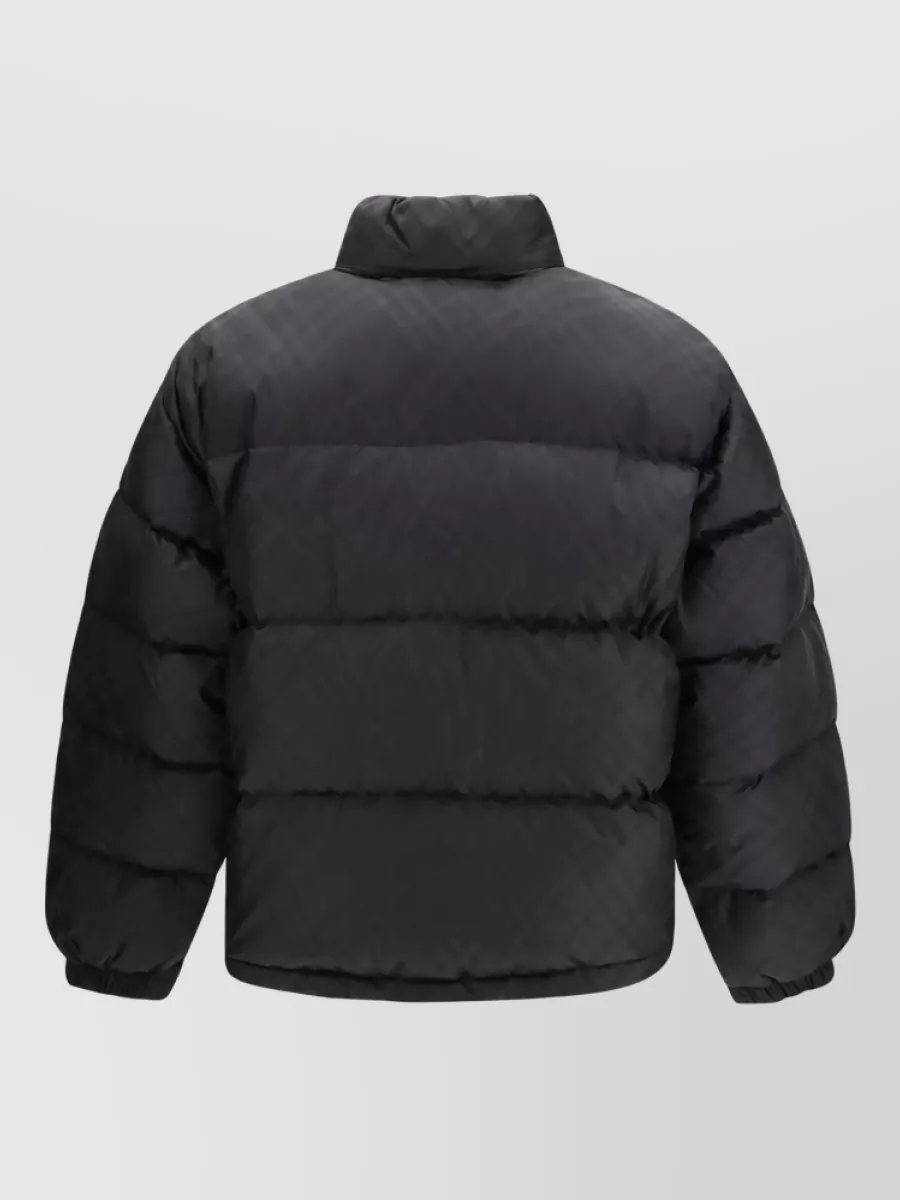Burberry Nylon Checked Puffer Jacket