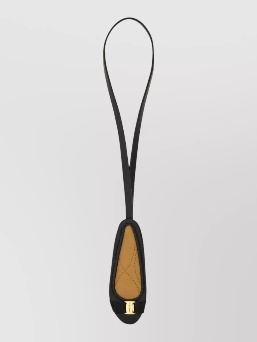Ferragamo calf leather keyring