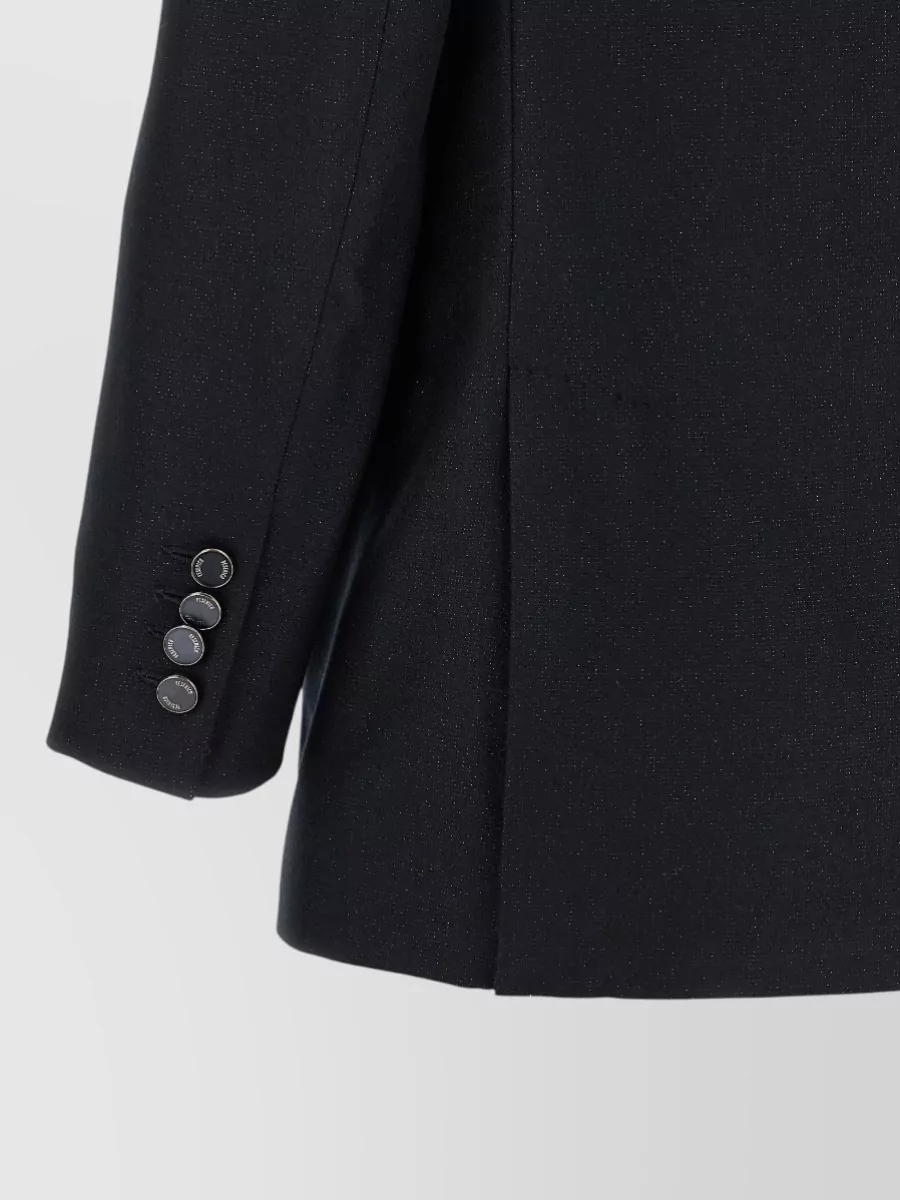 Peserico Virgin Wool Single-Breasted Suit Jacket