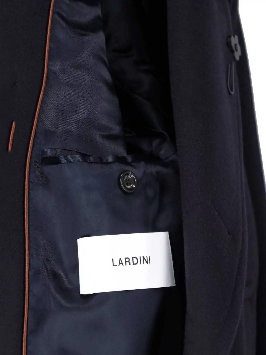 Lardini Virgin Wool Double Breasted Coat