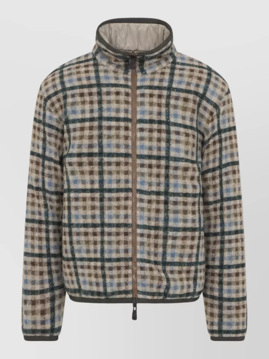 Moncler Grenoble Reversible Checked Fleece Jacket