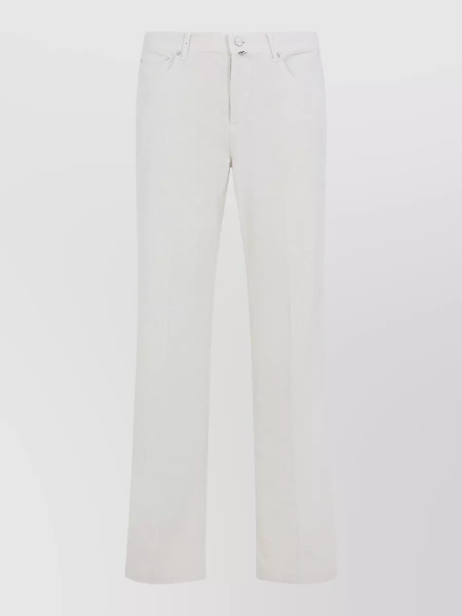 Kiton Corduroy Straight-Leg Jeans