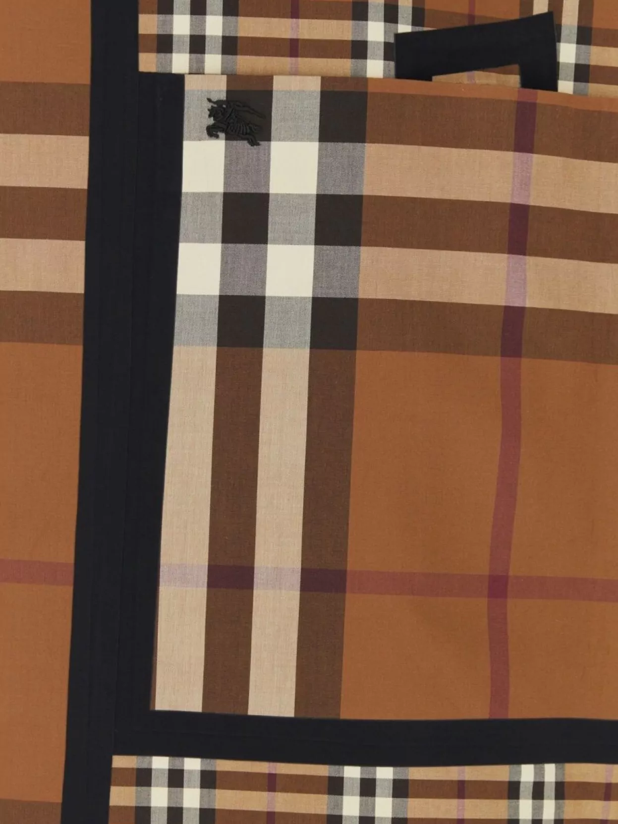 Burberry Vintage Back-Slit Reversible Coat With Check Embroidery