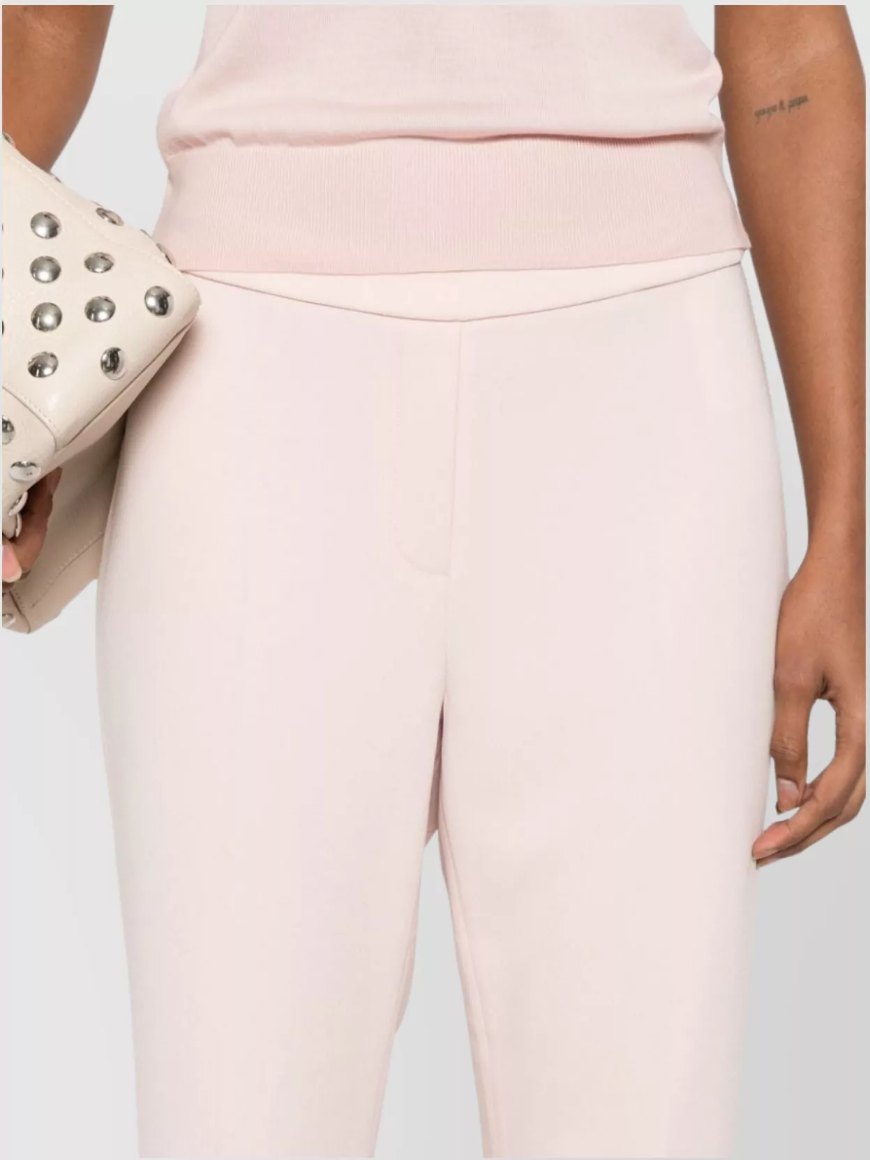 Theory Trousers Cropped Elasticated Waist Pockets