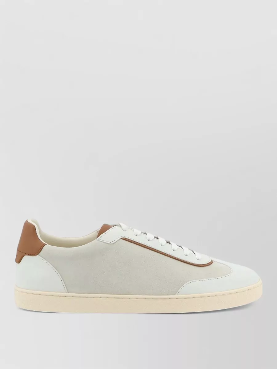Brunello Cucinelli suede leather low-top sneakers