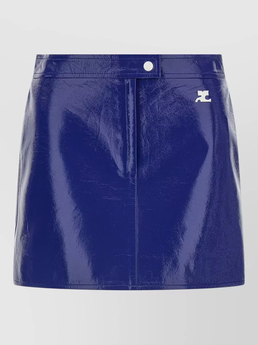 Courrèges Vinyl high-rise mini skirt