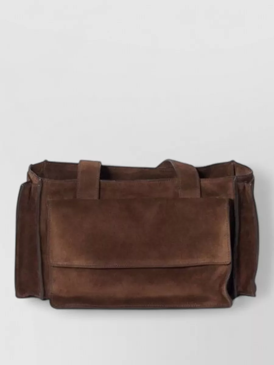 Miu Miu Utilitaire Suede Shoulder Bag