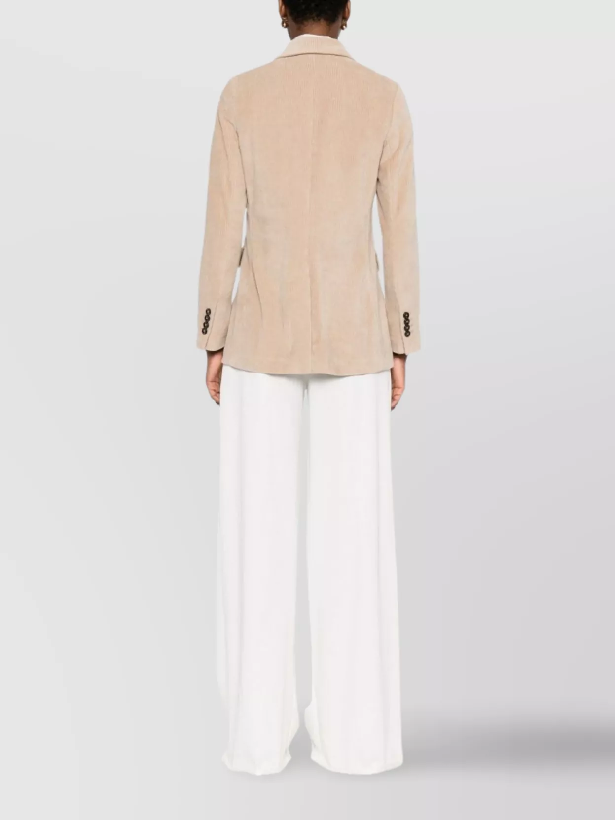 Circolo 1901 Double-Breasted Cotton Jacket Featuring Flap Pockets