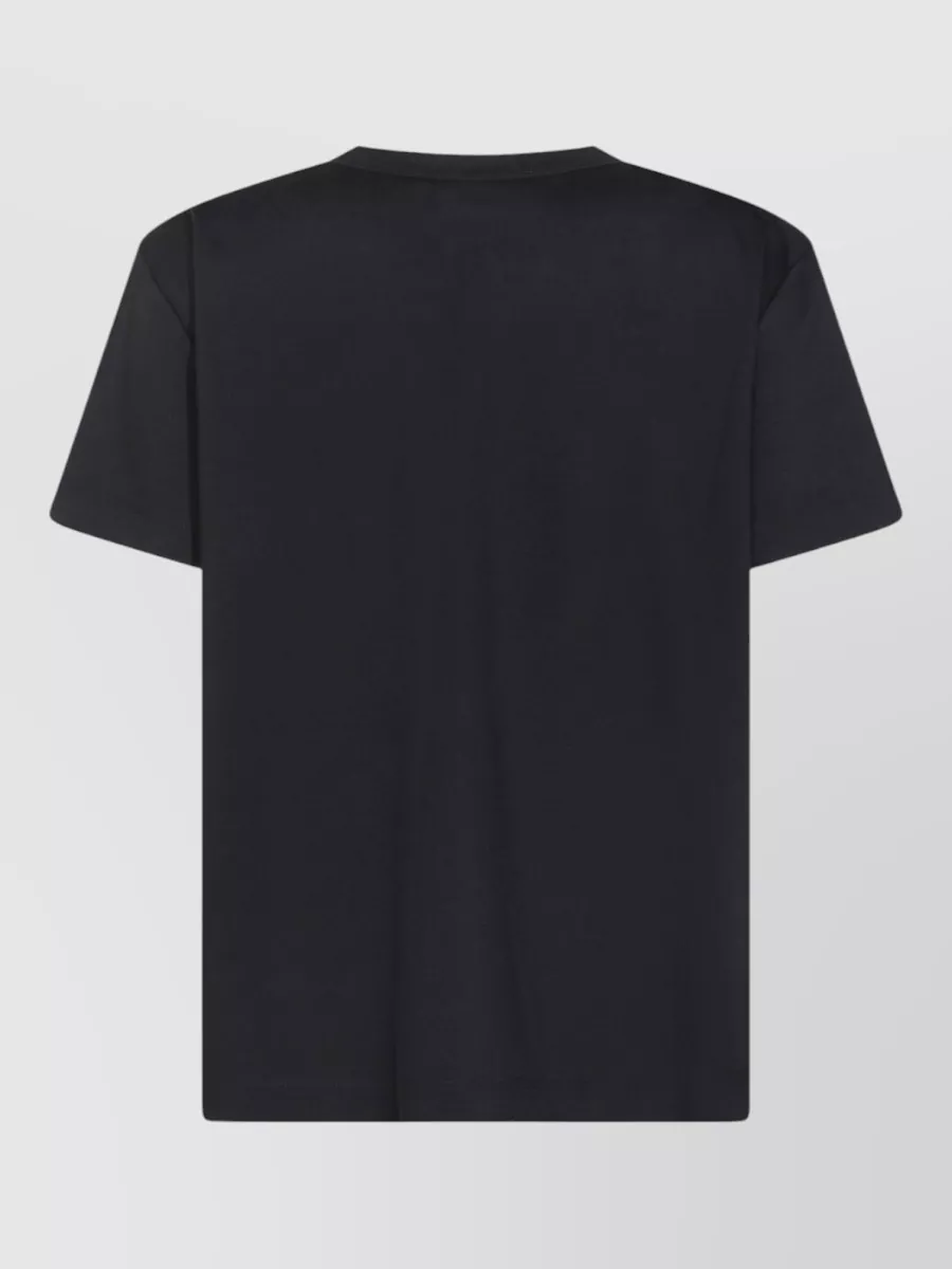 Fabiana Filippi Short Sleeve Top Crew Neck Zip Pocket