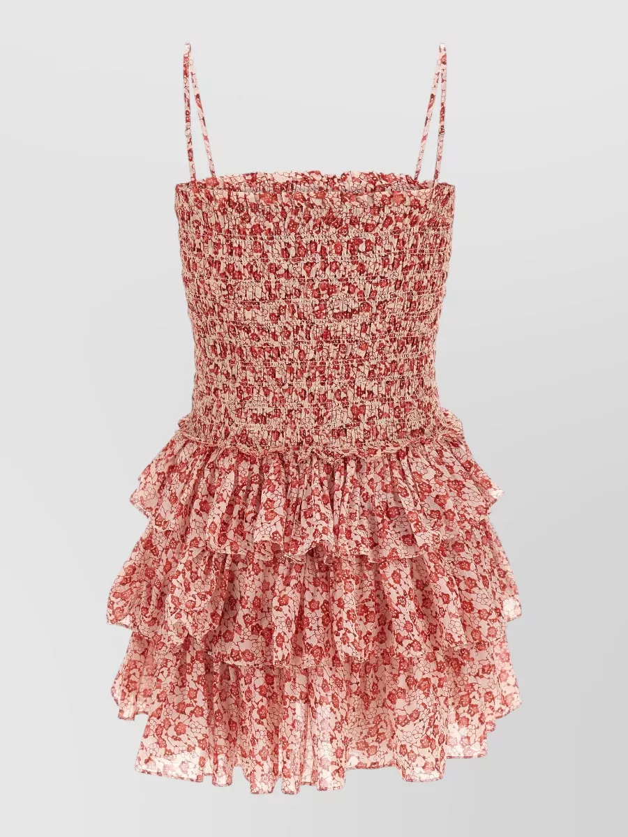 Isabel Marant Etoile Floral-Print Ruffled Mini Dress