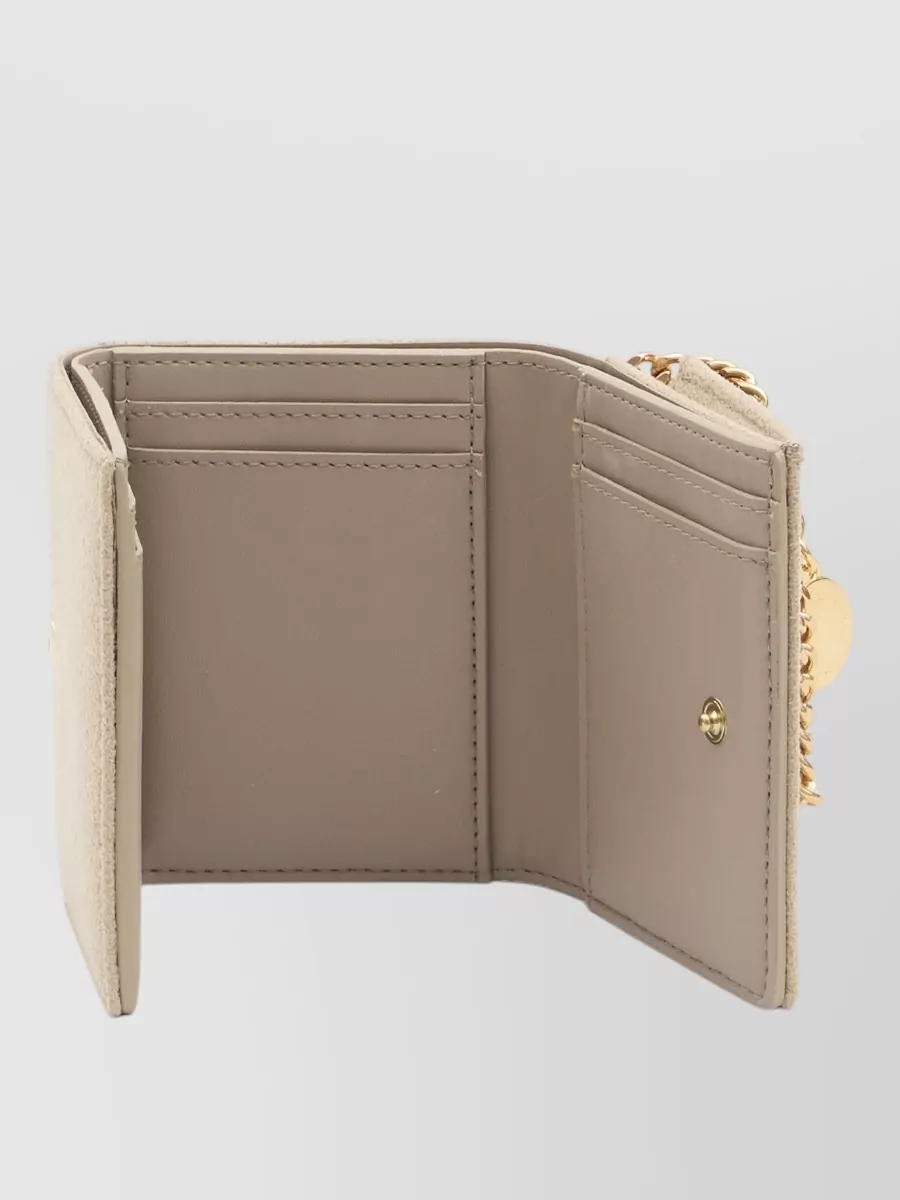 Stella Mccartney Falabella Shaggy Deer Trifold Wallet