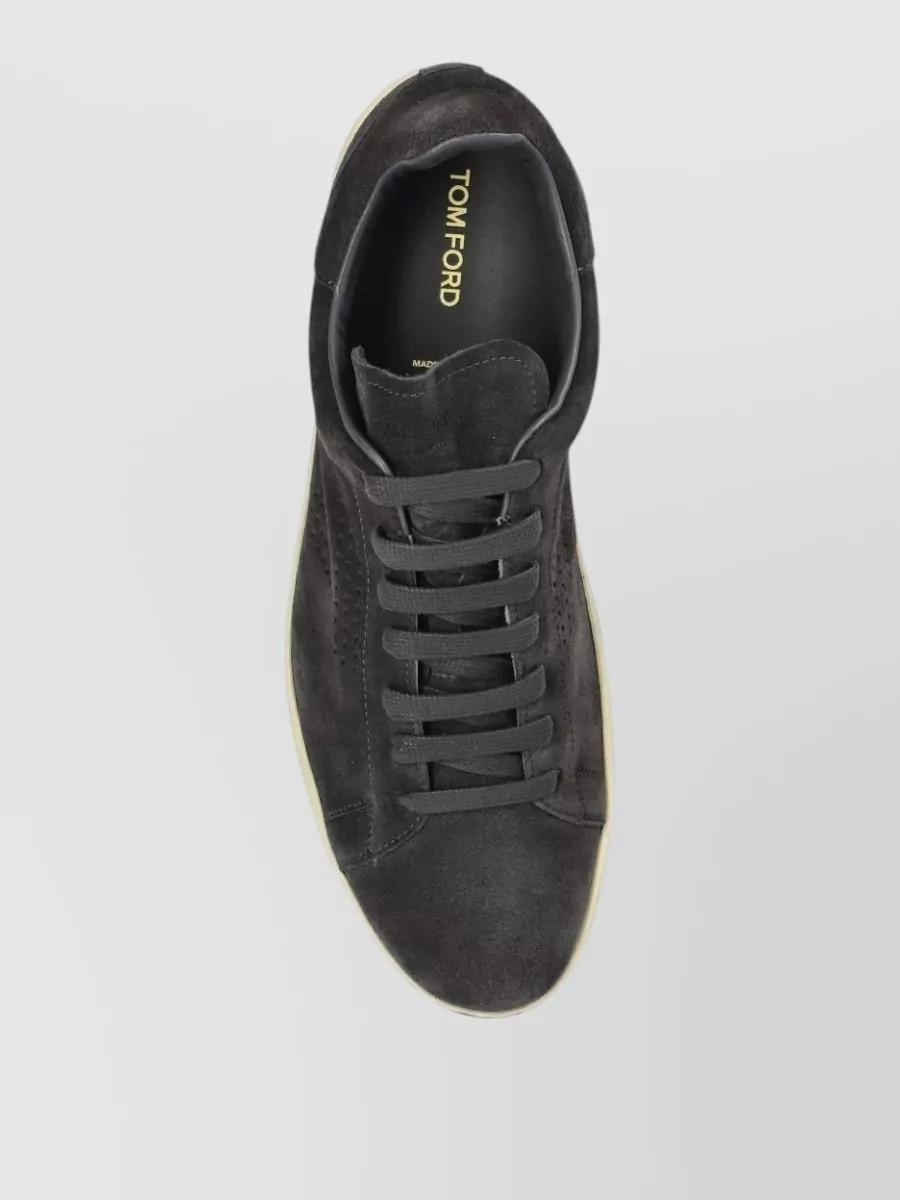 Tom Ford Leather Low-Top Sneakers