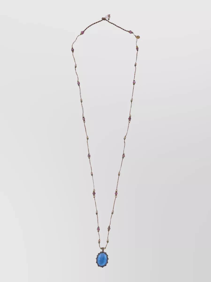 Sharing quartz long pendant necklace