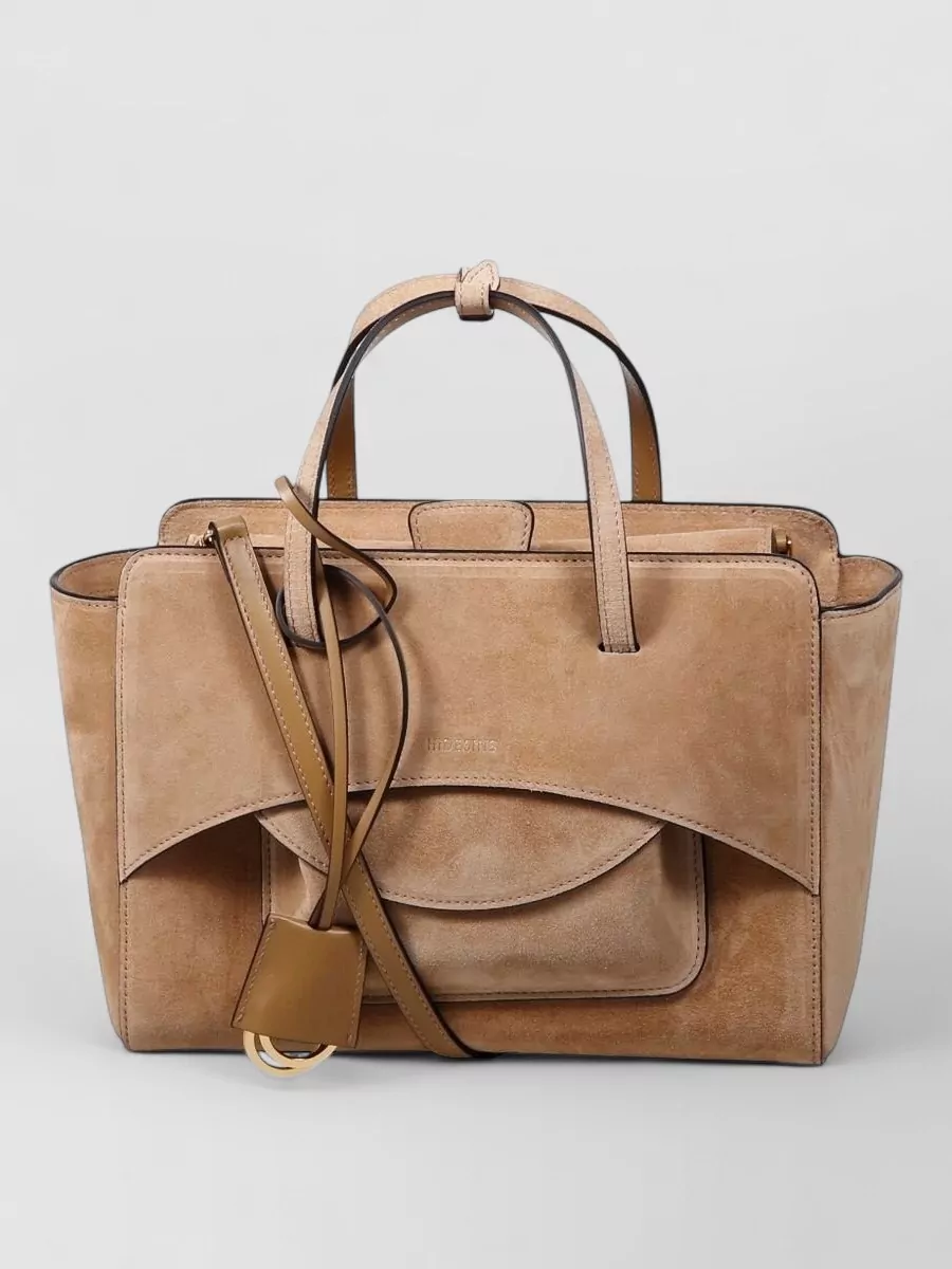Hidesins calf leather flap shoulder bag