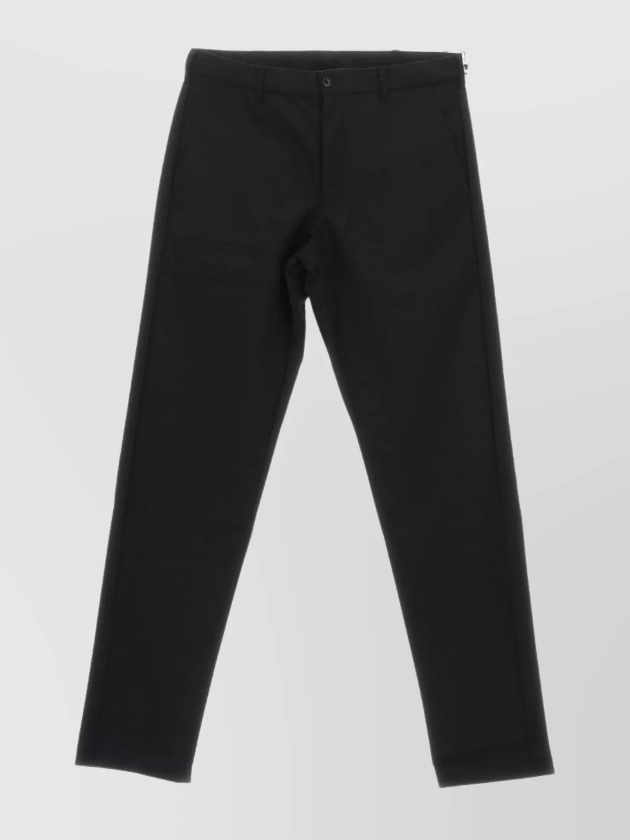 Shop Comme Des Garçons Tailored Pants With Belt Loops And Pockets