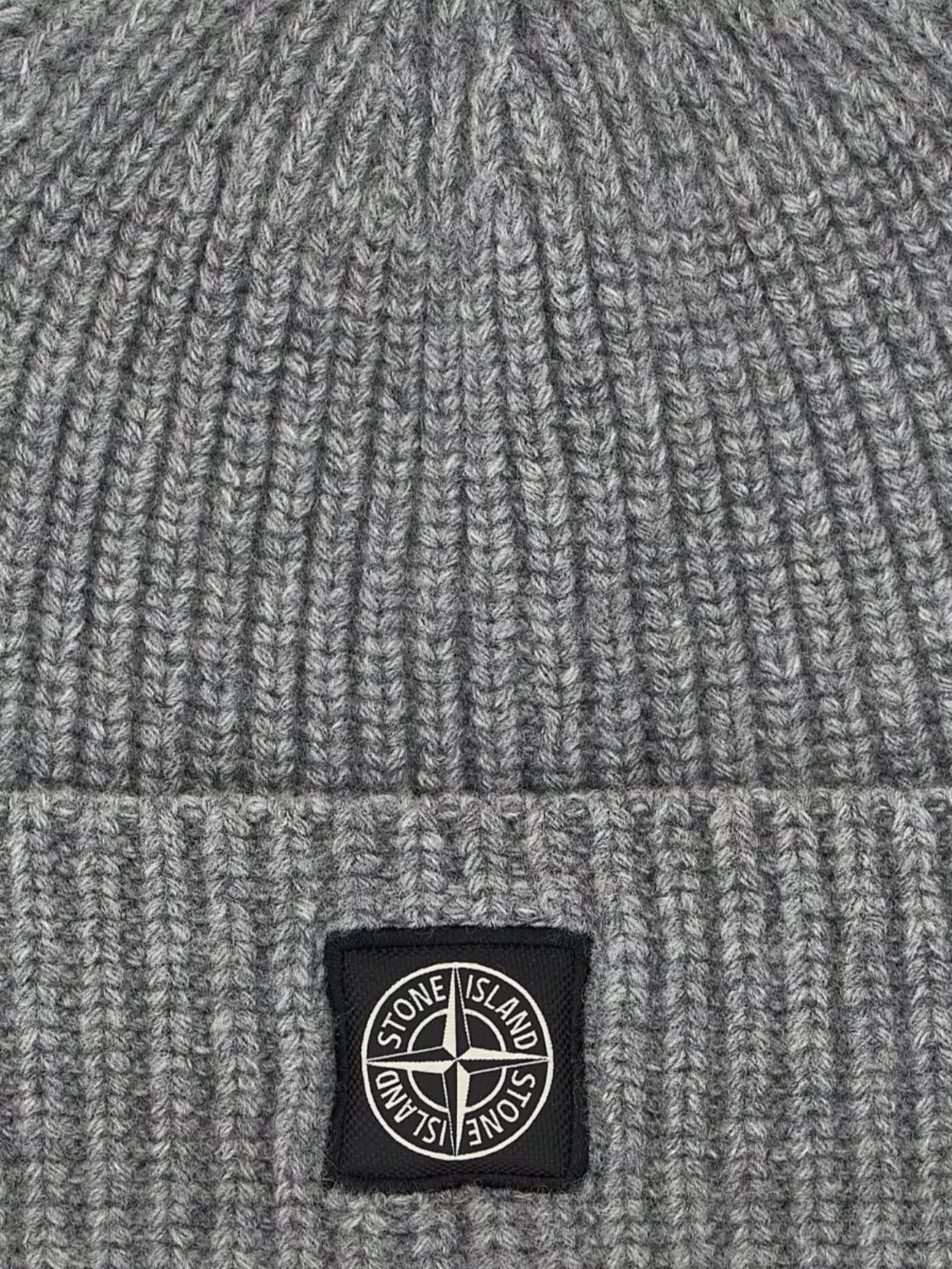 Stone Island Ribbed Texture Folded Cuff Cap