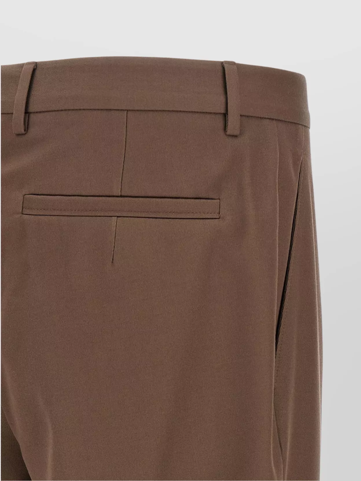 Zegna Cotton Wool Trousers With Pleats And Pockets