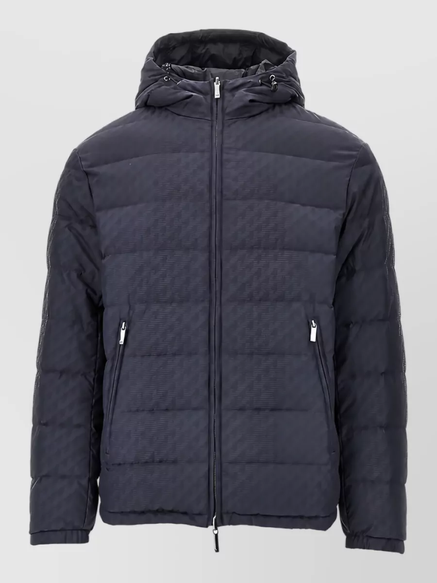 Emporio Armani hooded short down padded coat