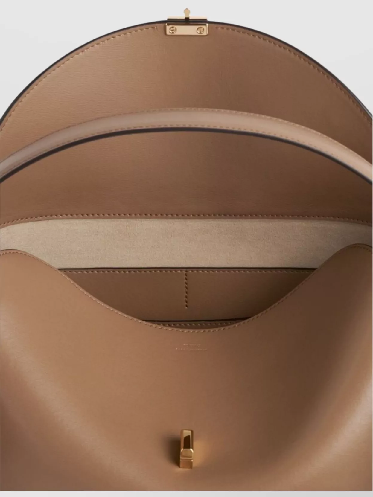 Totême Lock Leather Shoulder Bag