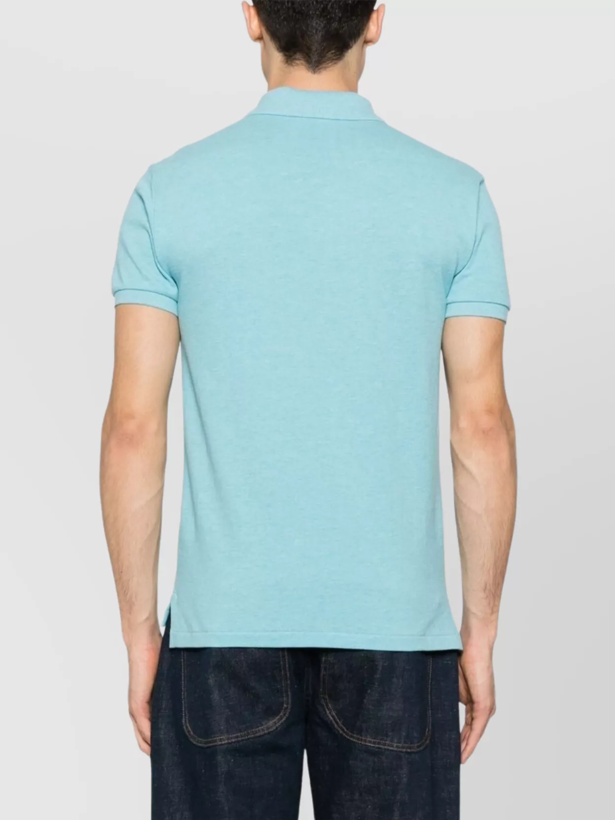 Ralph Lauren Logo Polo Shirt In Cotton Piqué
