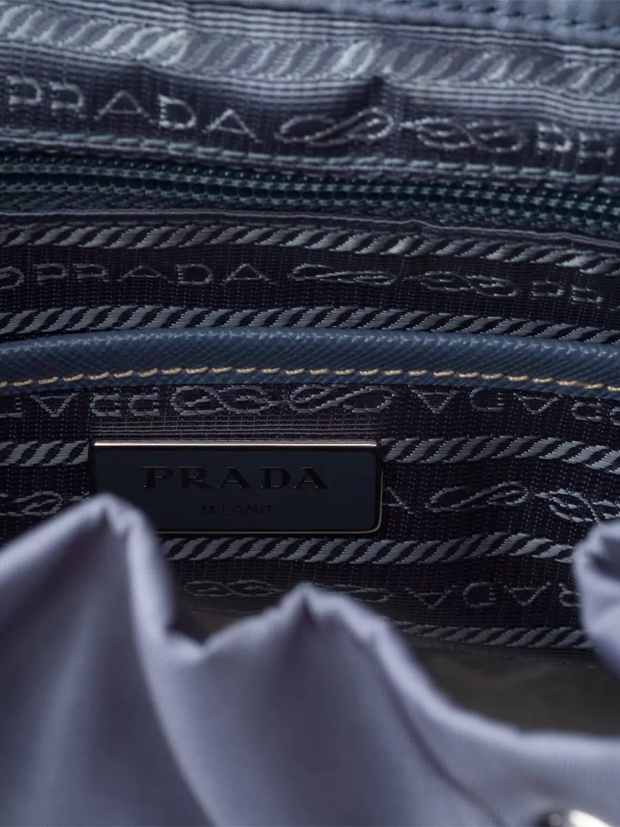 Prada Backpack Front Pockets Top Handle Design
