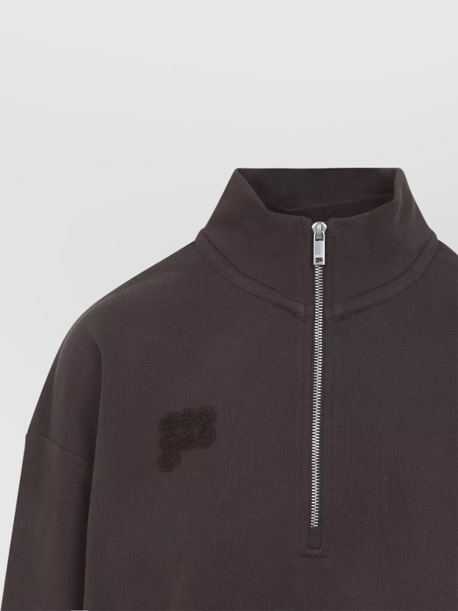 Pangaia Cotton Oversized Half Zip Sweatshirt
