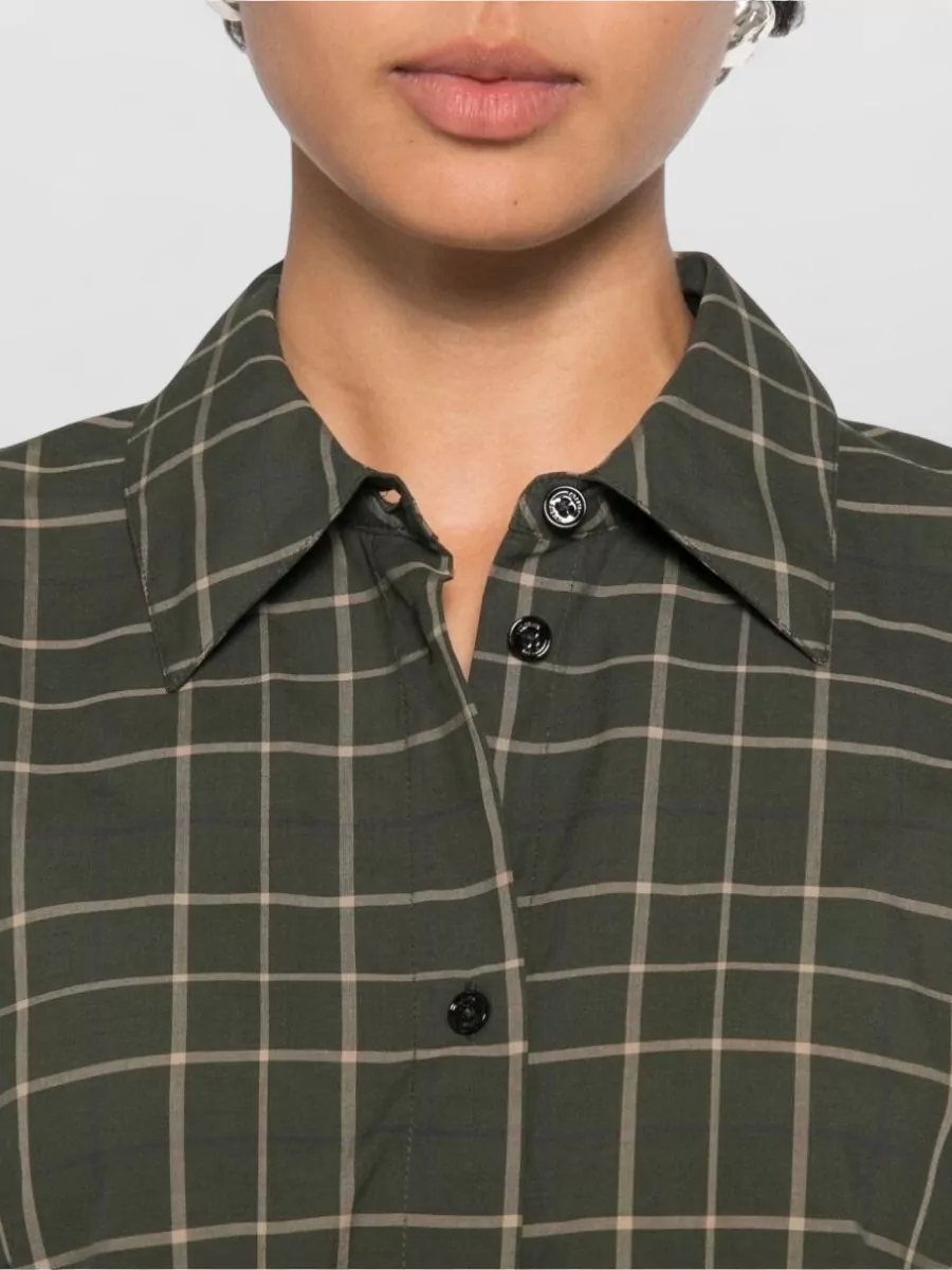 Totême Checked Cotton Long-Sleeve Shirt