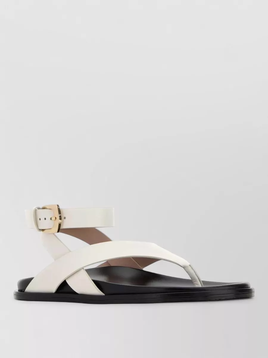 Stuart Weitzman leather thong sandals