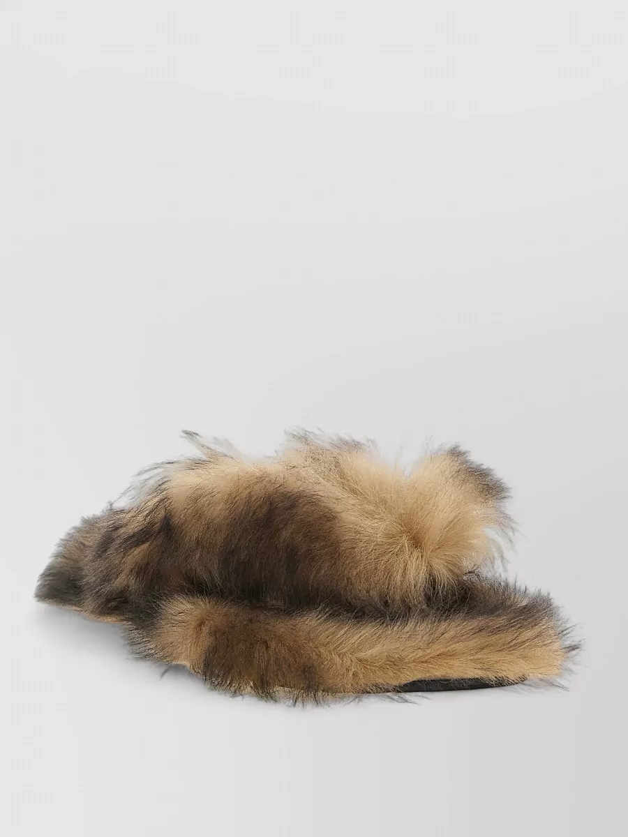 Dolce&Gabbana Sheepskin Flip-Flop Sandals