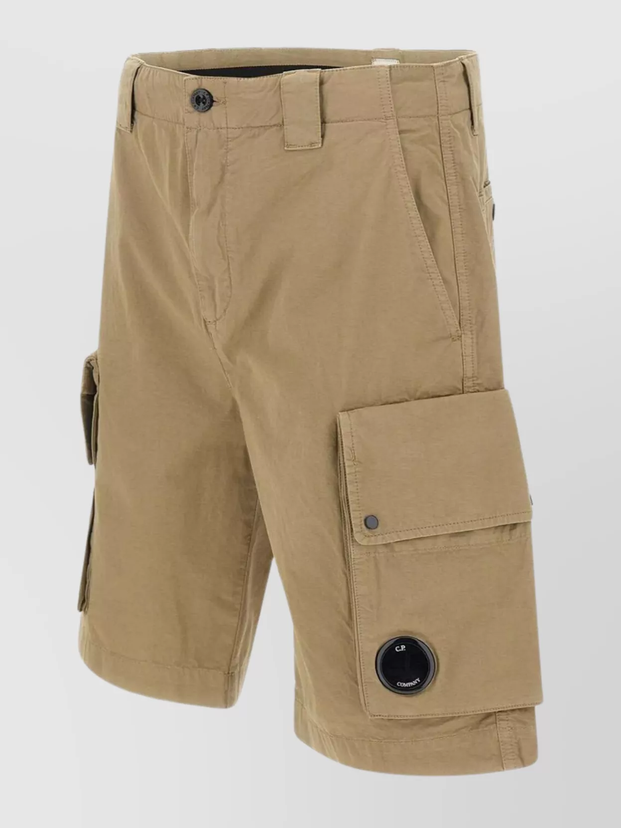 C.p. Company Cotton Gabardine Cargo Shorts