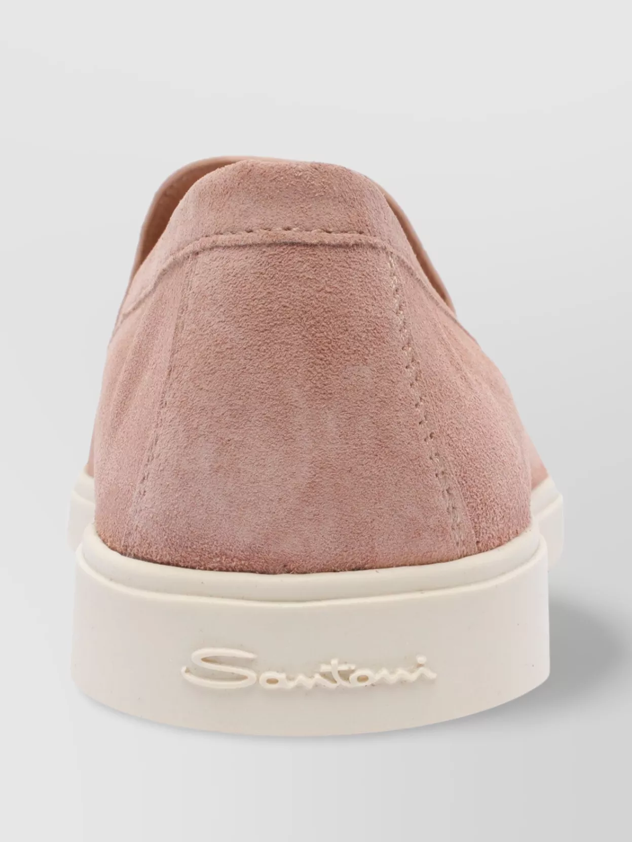 Santoni Loafers Leather Suede Finish