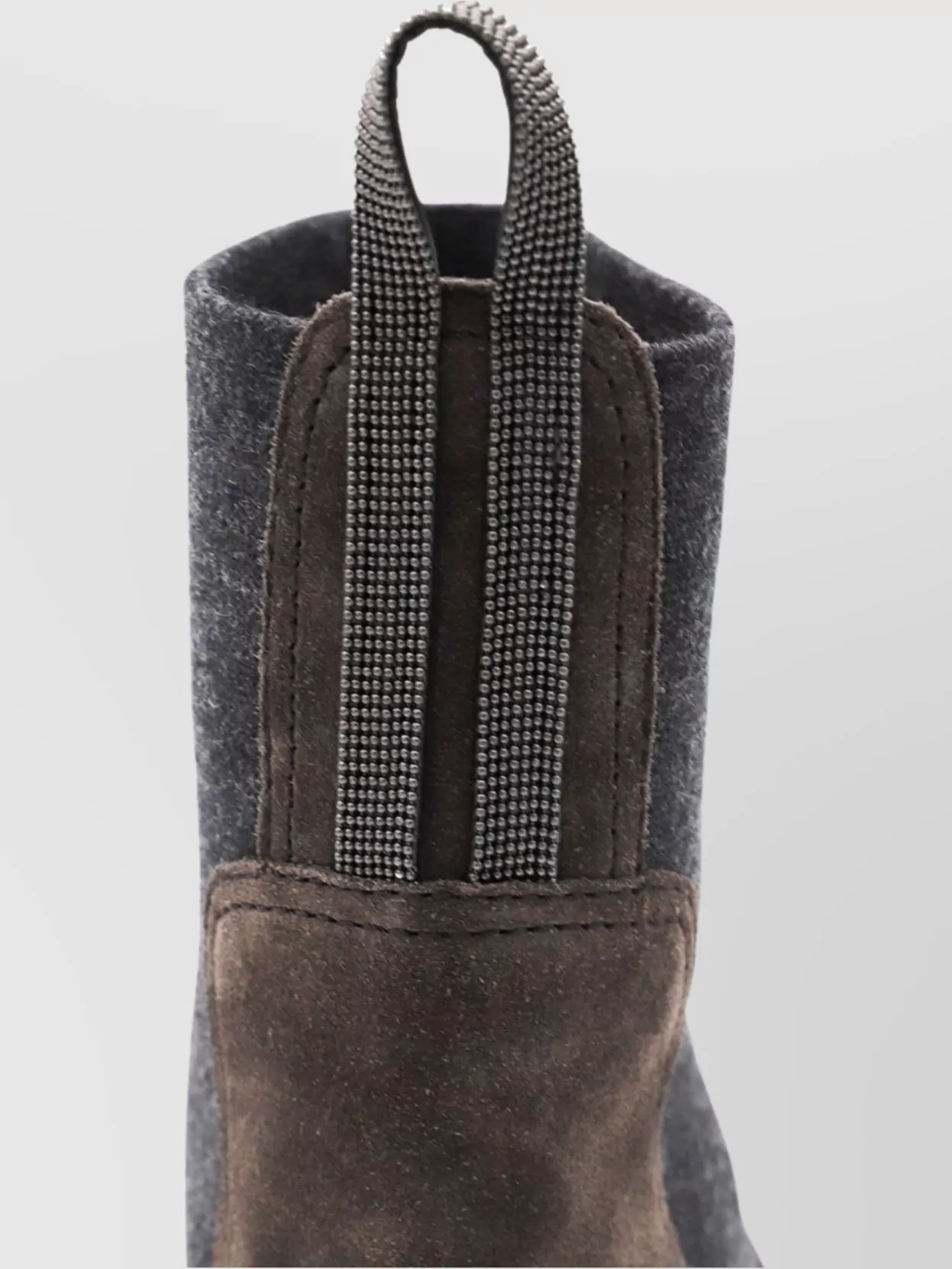 Brunello Cucinelli Chunky Sole Ankle Boots With Elastic Panels