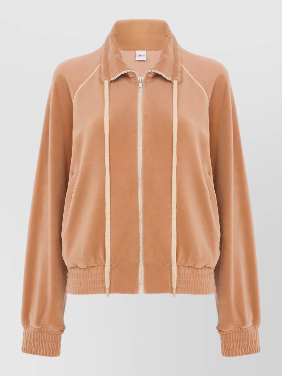 Chloé chenille zip-up sweatshirt