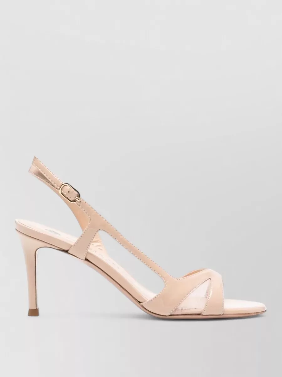 Roberto Festa Leather Crossover Strap Sandals