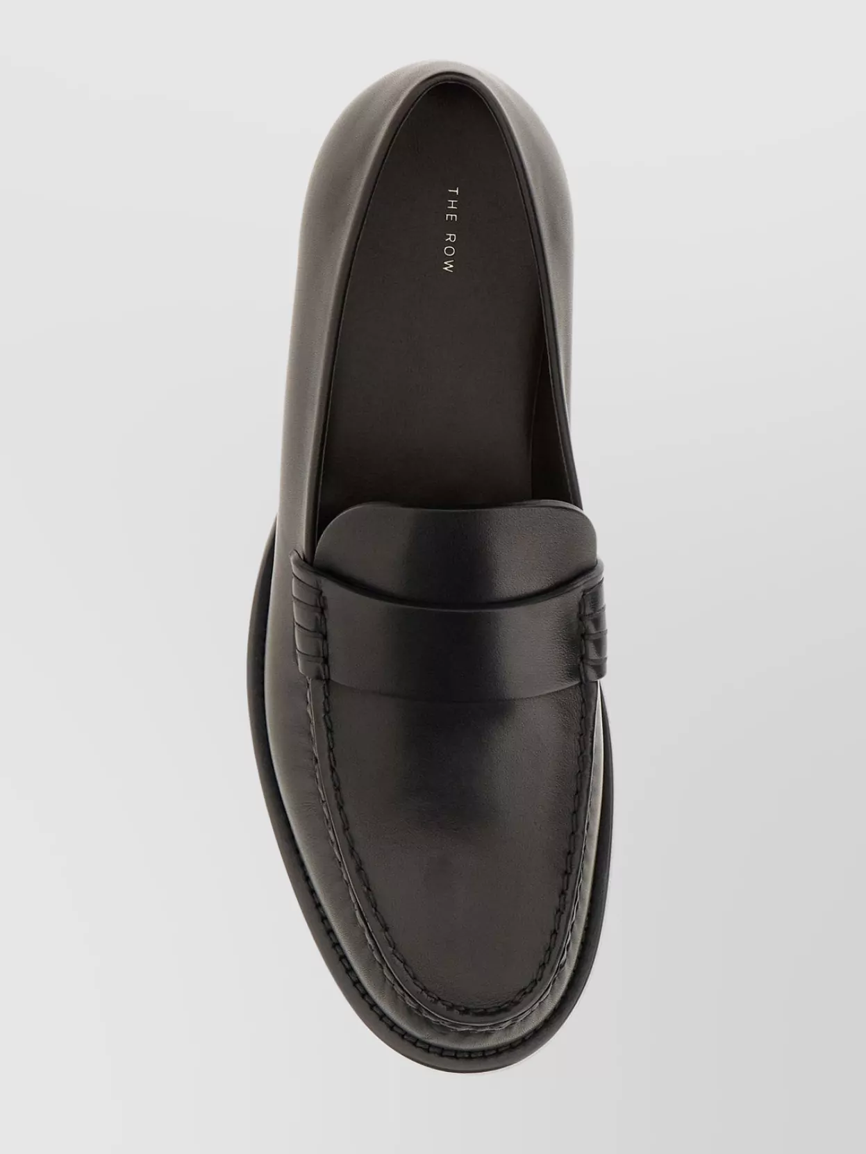 The Row Leather loafers stitched detailing | The Fashion Square