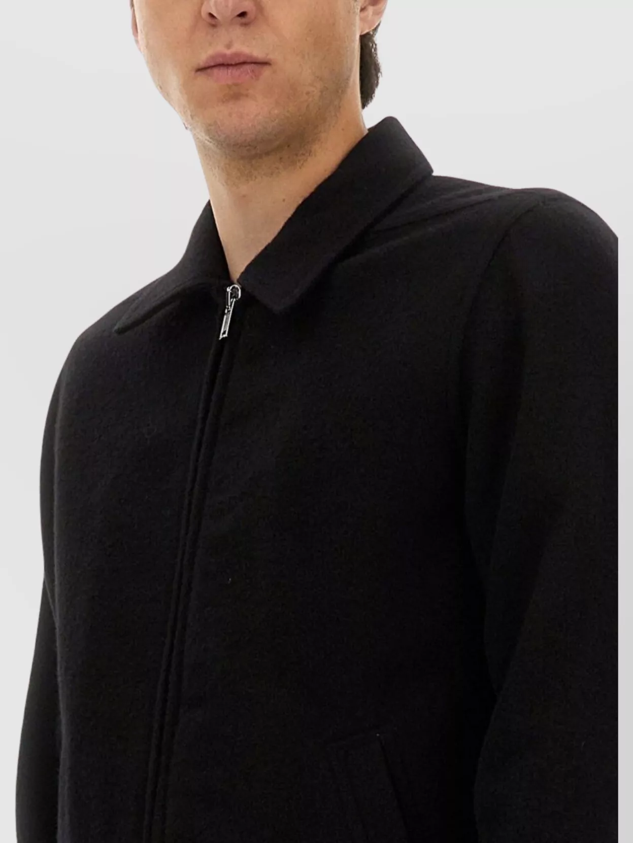 Rick Owens Collared Shirt Jacket Featuring Front Pockets