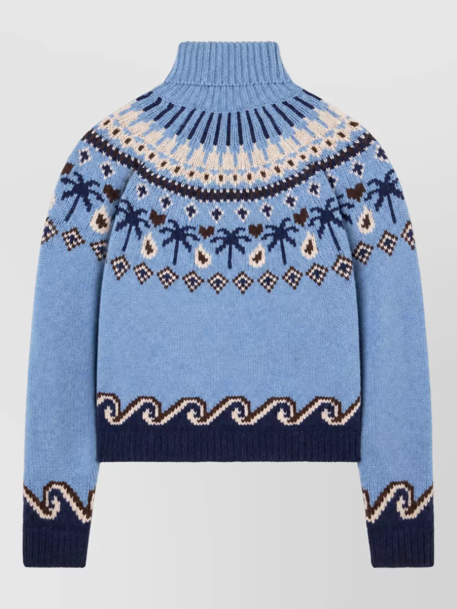 Alanui Wool Turtleneck Knitted Top