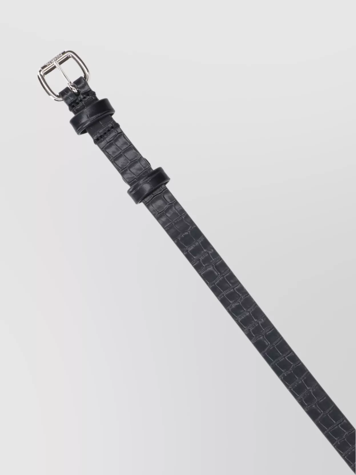 Vivienne Westwood Adjustable Length Silver-Tone Hardware Textured Design