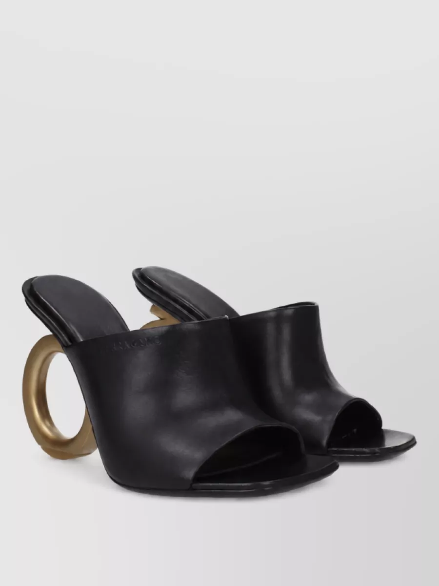 Ferragamo Leather Mules