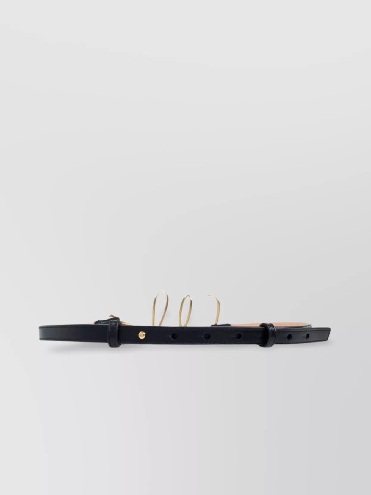 Chloé Iconic Leather Belt Gold-tone Hardware