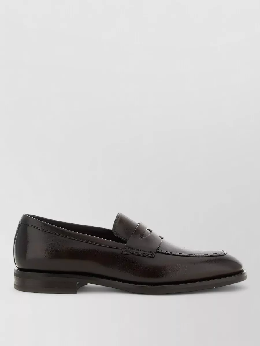Santoni Leather Loafers