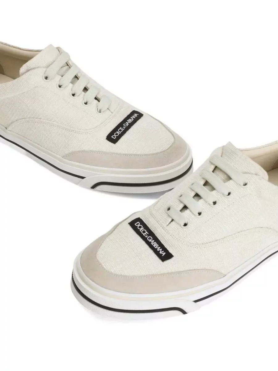 Dolce&Gabbana Linen Low-Top Sneakers