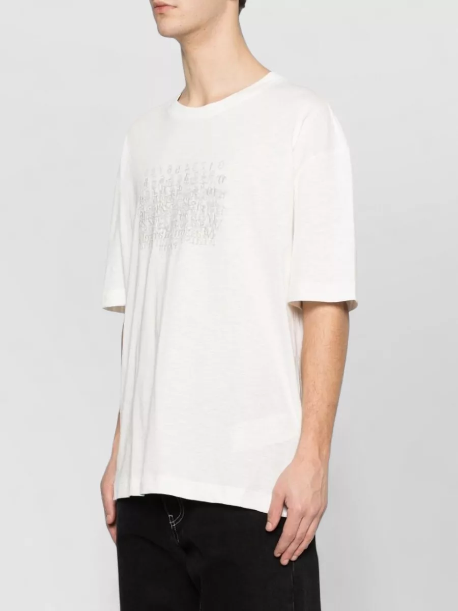 Maison Margiela Cotton Graphic Print Crew Neck T-Shirt