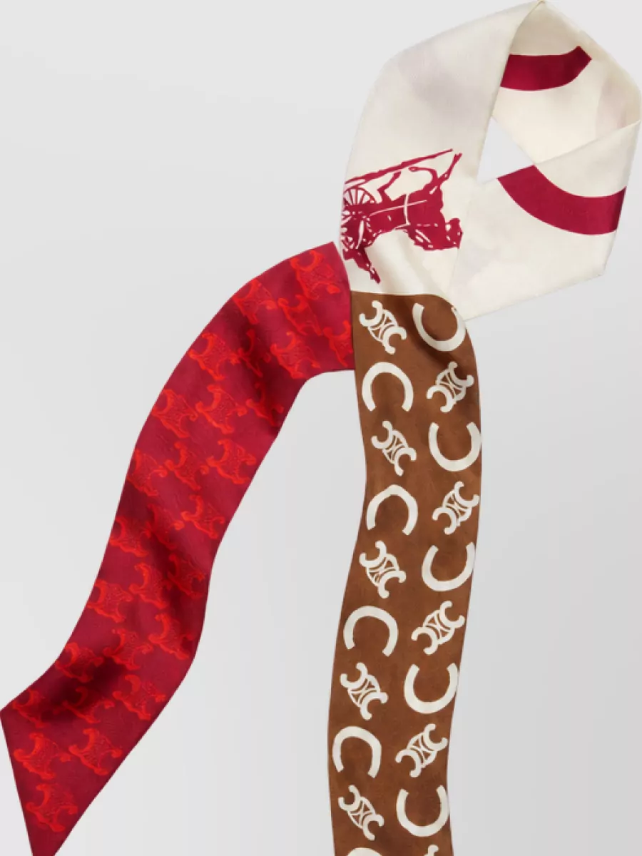 Celine silk printed tie