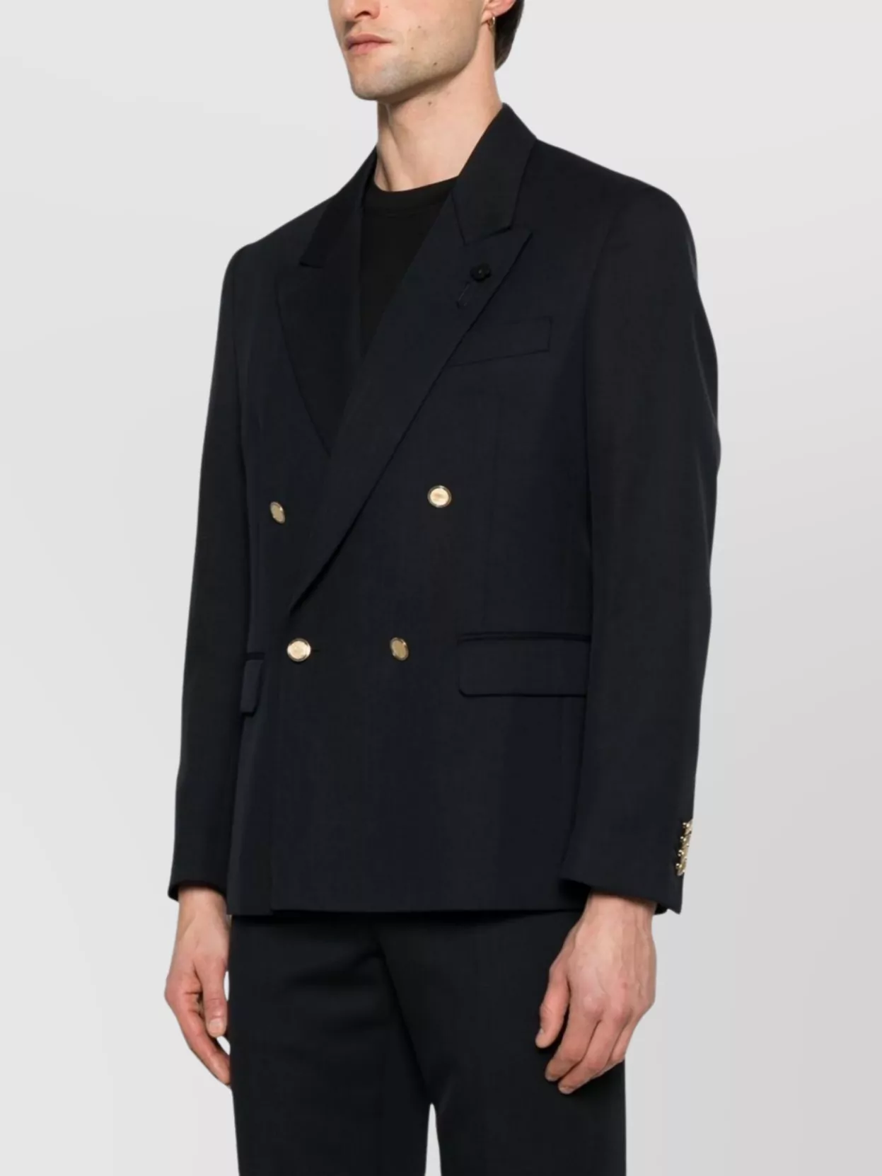 Lardini Sensation Double-Breasted Jacket Rear Vents