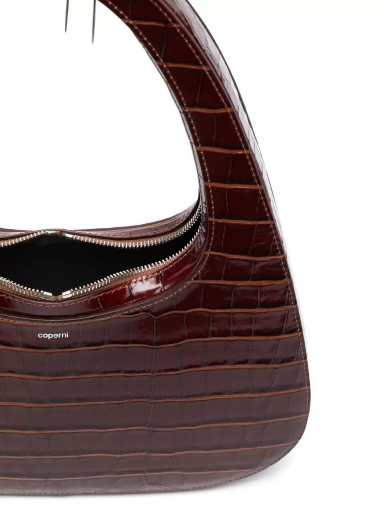 Coperni Swipe Baguette Leather Shoulder Bag