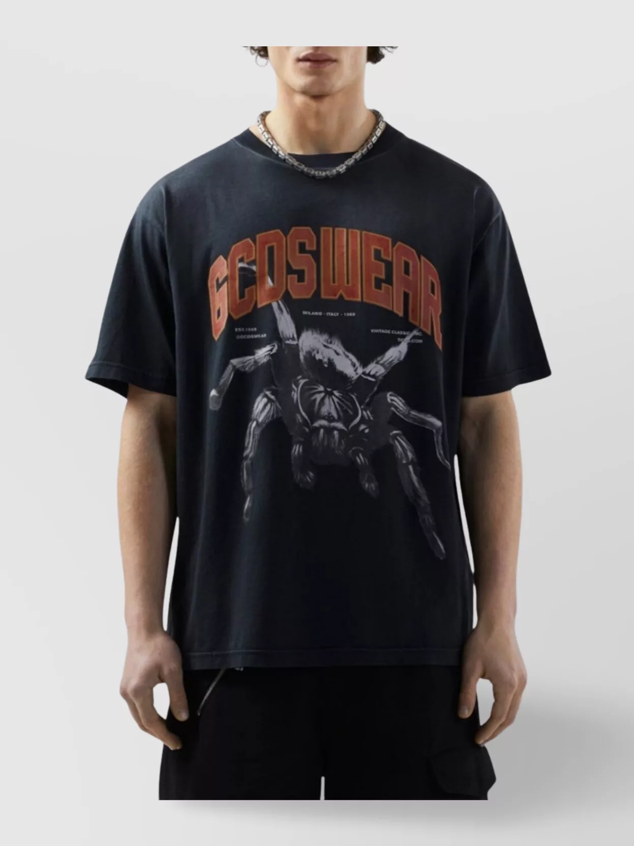 Gcds Spider Graphic Print Oversize T-Shirt