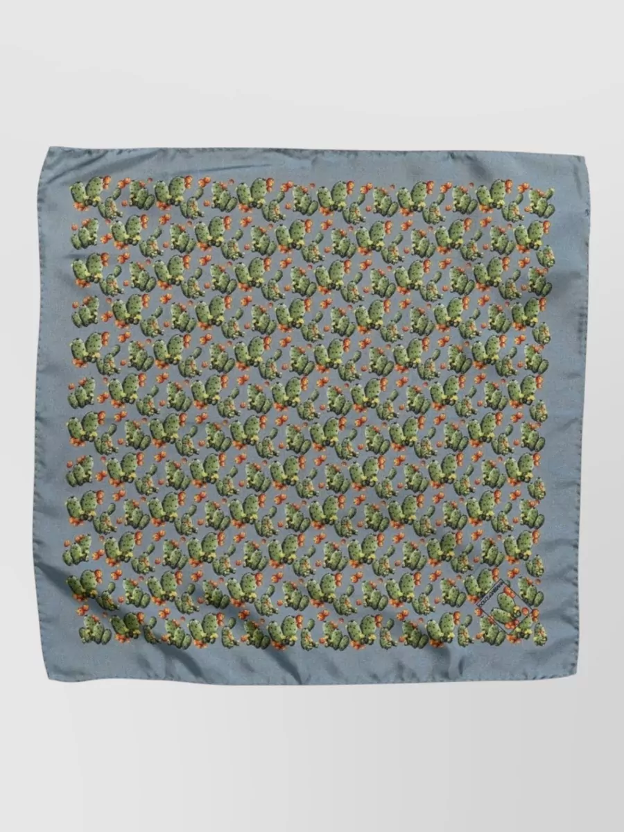 Dolce&Gabbana silk cactus print pocket square